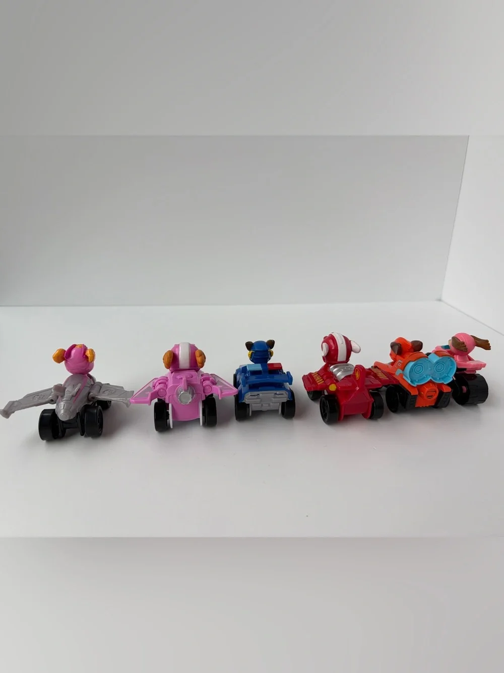 Paw Patrol Pup Squad Racers Plastic Vehicles Cars Lot of 6